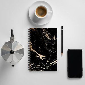 Exclusive Golden Stream Spiral notebook